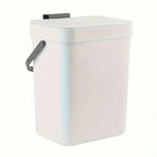 Poubelle de Porte de Placard Cuisine - Blanc 3L