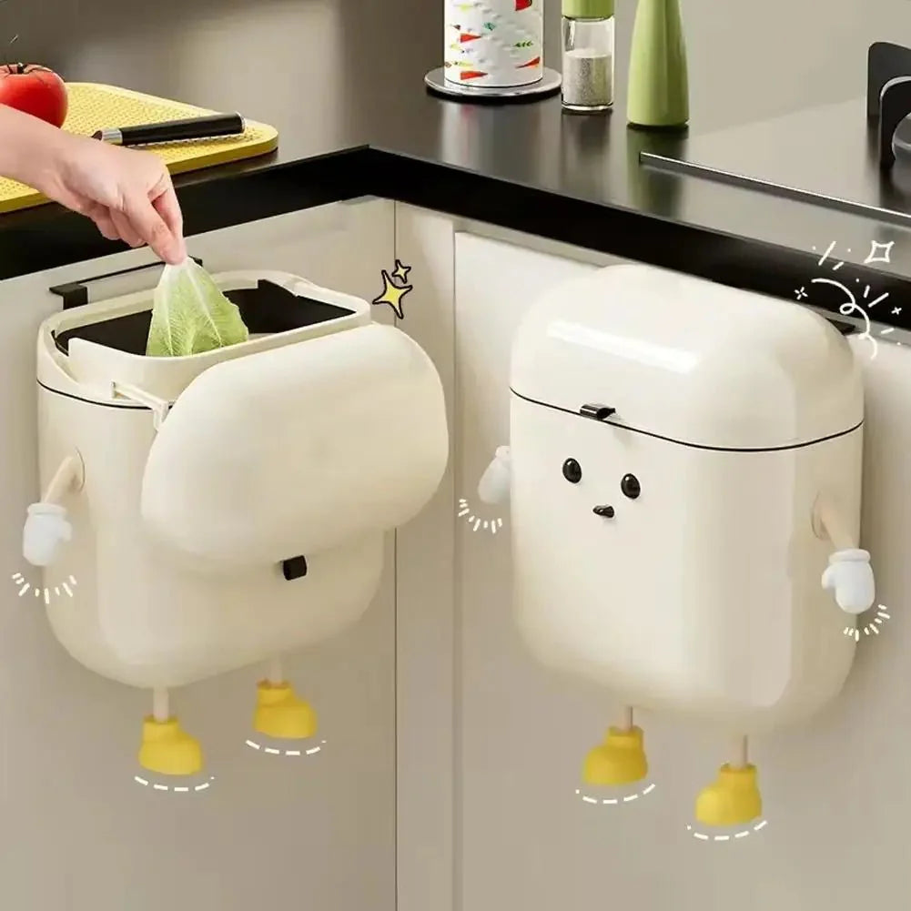 Poubelle Suspendue Cuisine Design Bonhomme - 9L