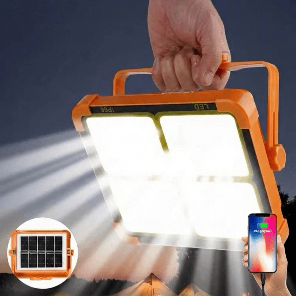 Projecteur a Main Puissant LED Energie Solaire -