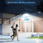 Projecteur LED Solaire avec Panneau Déporté -