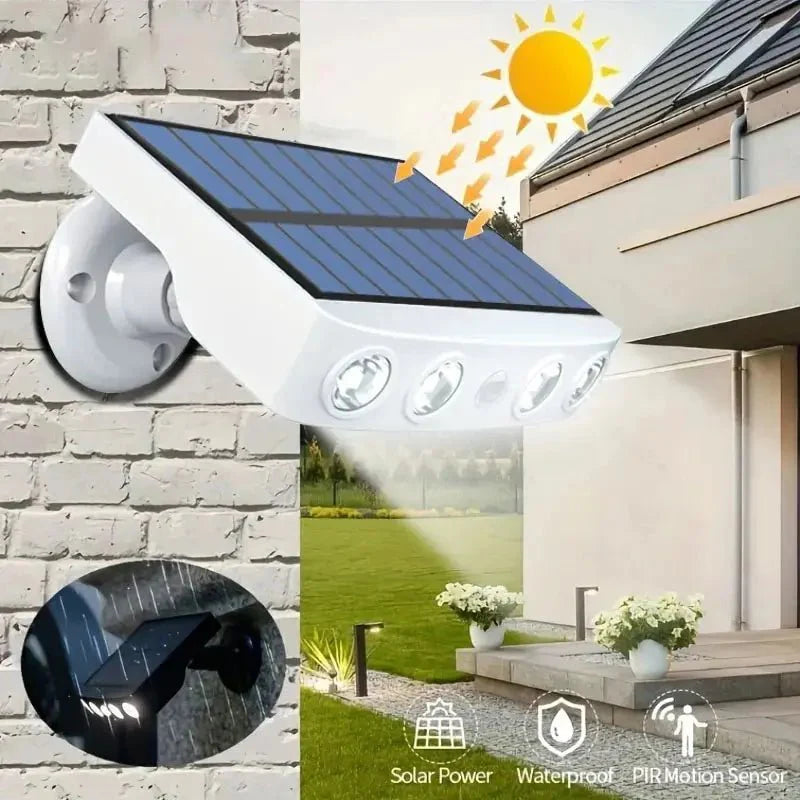 Projecteur LED Solaire Détecteur de Mouvement Blanc - Blanc froid