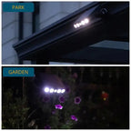 Projecteur LED Solaire Détecteur de Mouvement Noir - Blanc froid