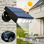 Projecteur LED Solaire Détecteur de Mouvement Noir - Blanc froid