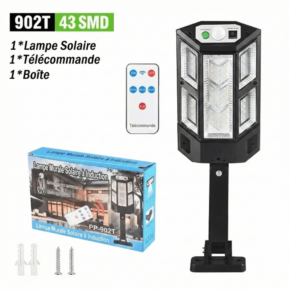 Projecteur Solaire LED Murale - 43 SMD