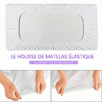 Protège Matelas Imperméable Berceau Bébé - 60x120x20cm