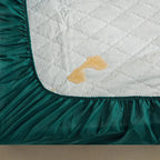 Protège Matelas Matelassé Imperméable Grand Confort - Vert