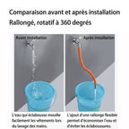 Rallonge Robinet Flexible en Silicone 360° - Orange - 20cm