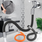 Rallonge Robinet Flexible en Silicone 360° - Orange - 20cm