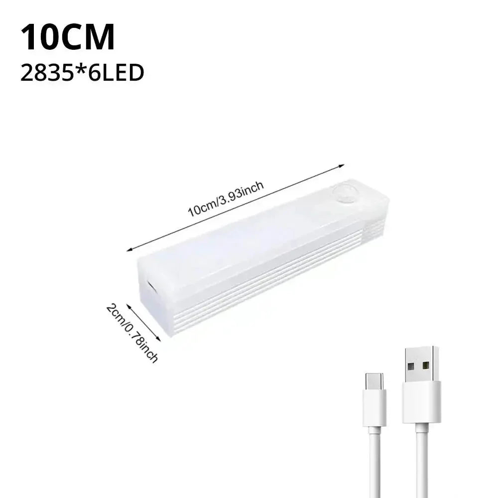 Reglette LED Rechargeable avec Détecteur de Mouvement - Blanc froid