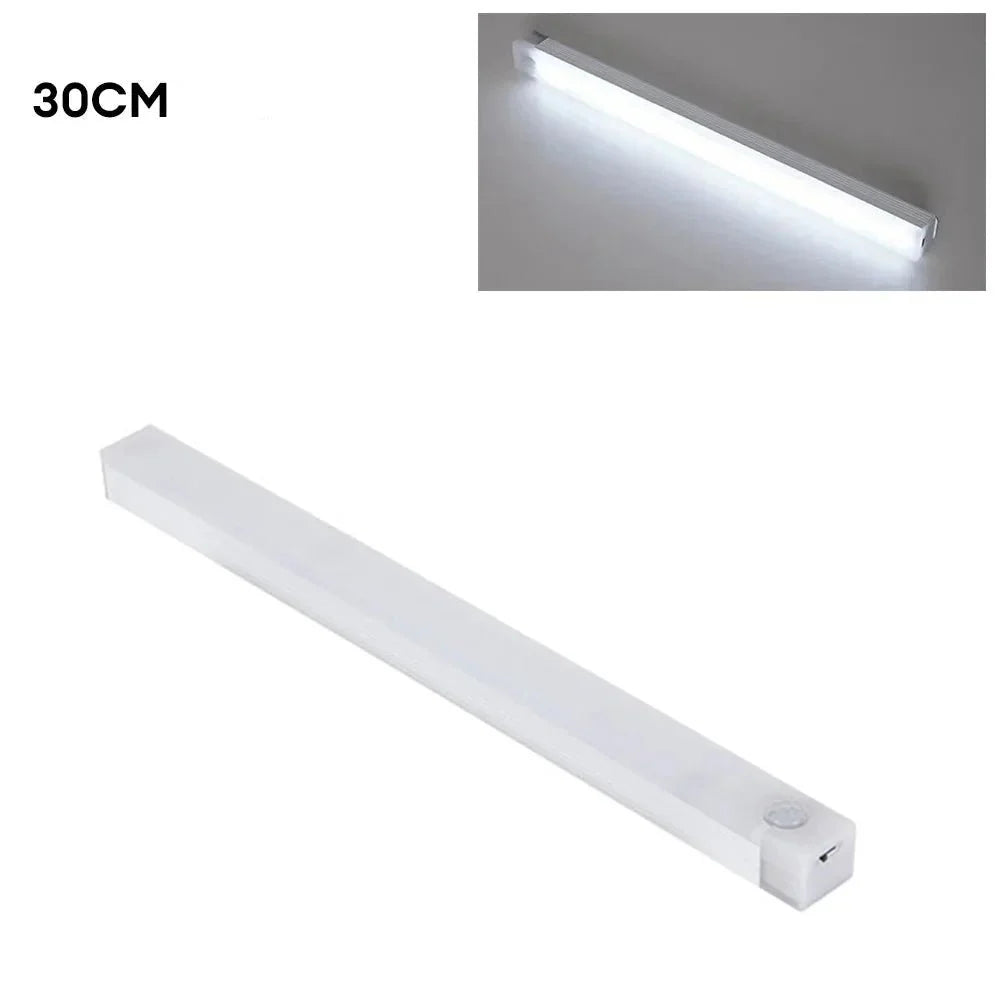 Reglette LED Sans Fil Rechargeable avec Détecteur de Mouvement - 50cm Blanc chaud