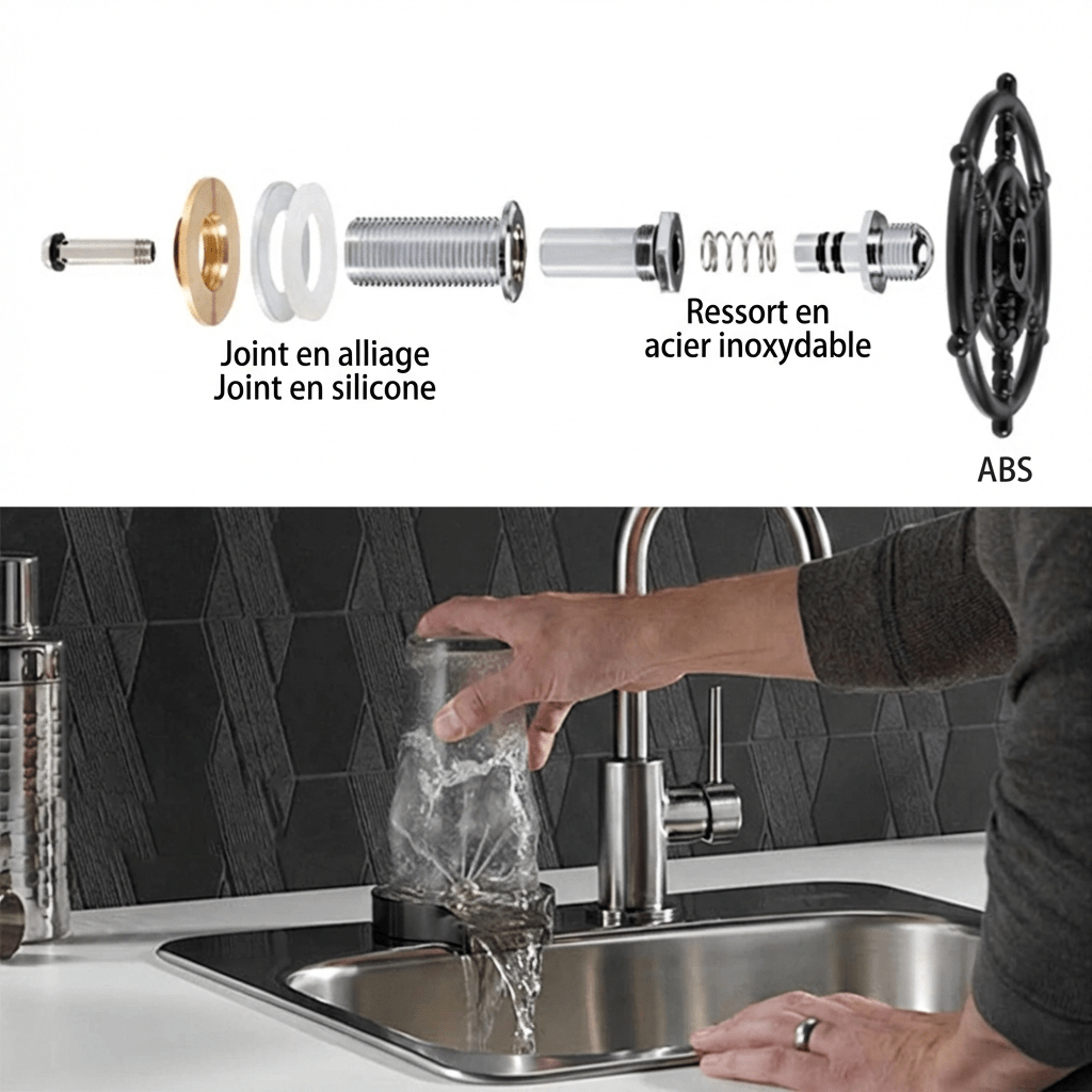 Rince Verre pour Évier -