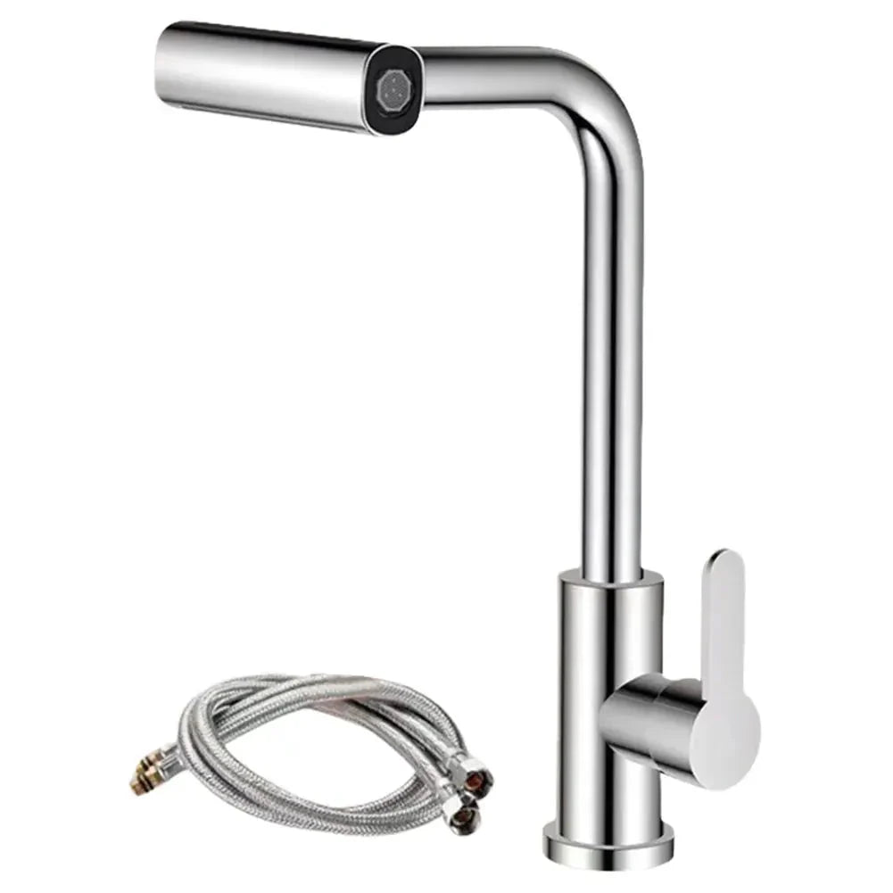 Robinet Cuisine avec Douchette Extractible Multijets - Argent