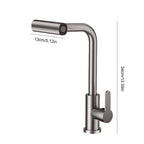 Robinet Cuisine avec Douchette Extractible Multijets - Gris