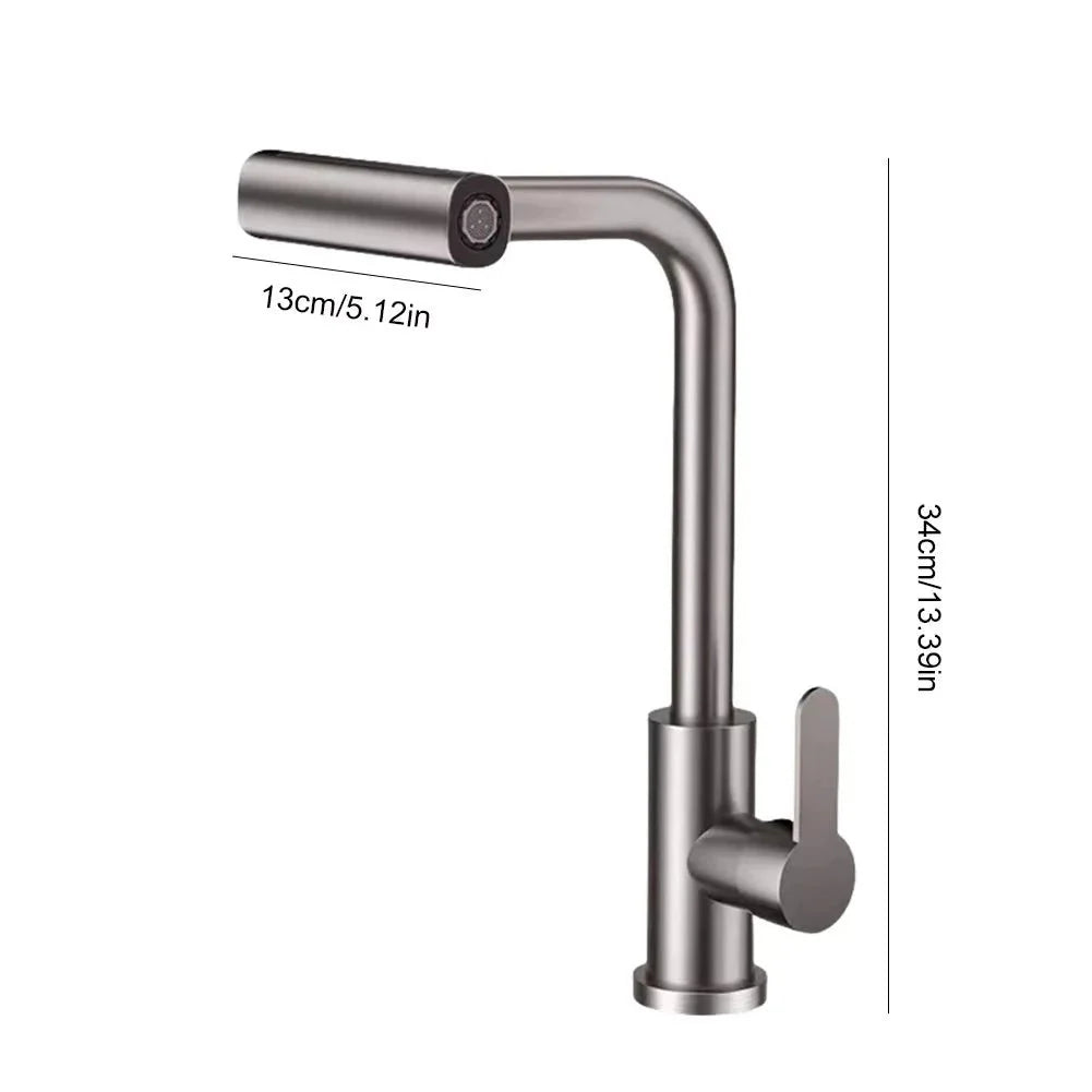 Robinet Cuisine avec Douchette Extractible Multijets - Gris