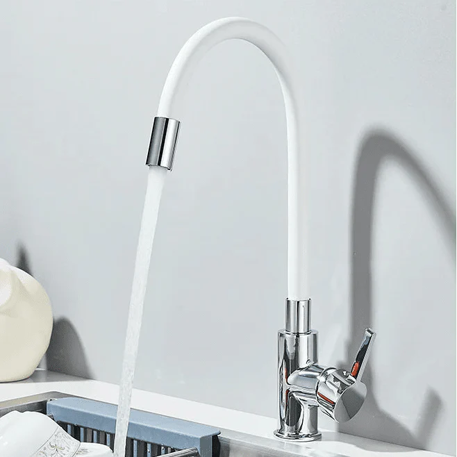 Robinet Cuisine Flexible - Blanc
