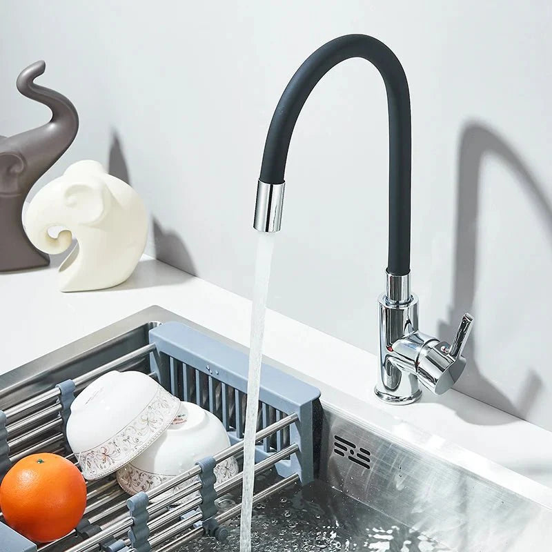 Robinet Cuisine Flexible - Noir