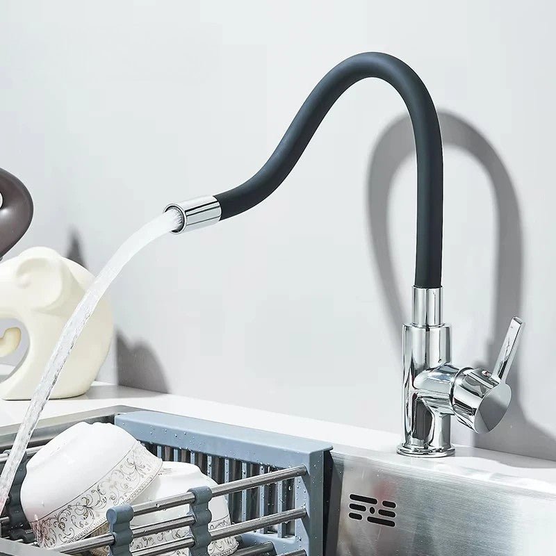 Robinet Cuisine Flexible - Noir