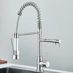 Robinet Cuisine Industriel avec Douchette et Ressort Flexible - B