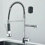 Robinet Cuisine Industriel avec Douchette et Ressort Flexible - E