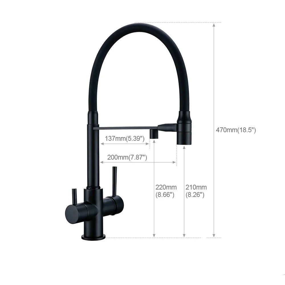 Robinet Cuisine Légèrement Flexible - A