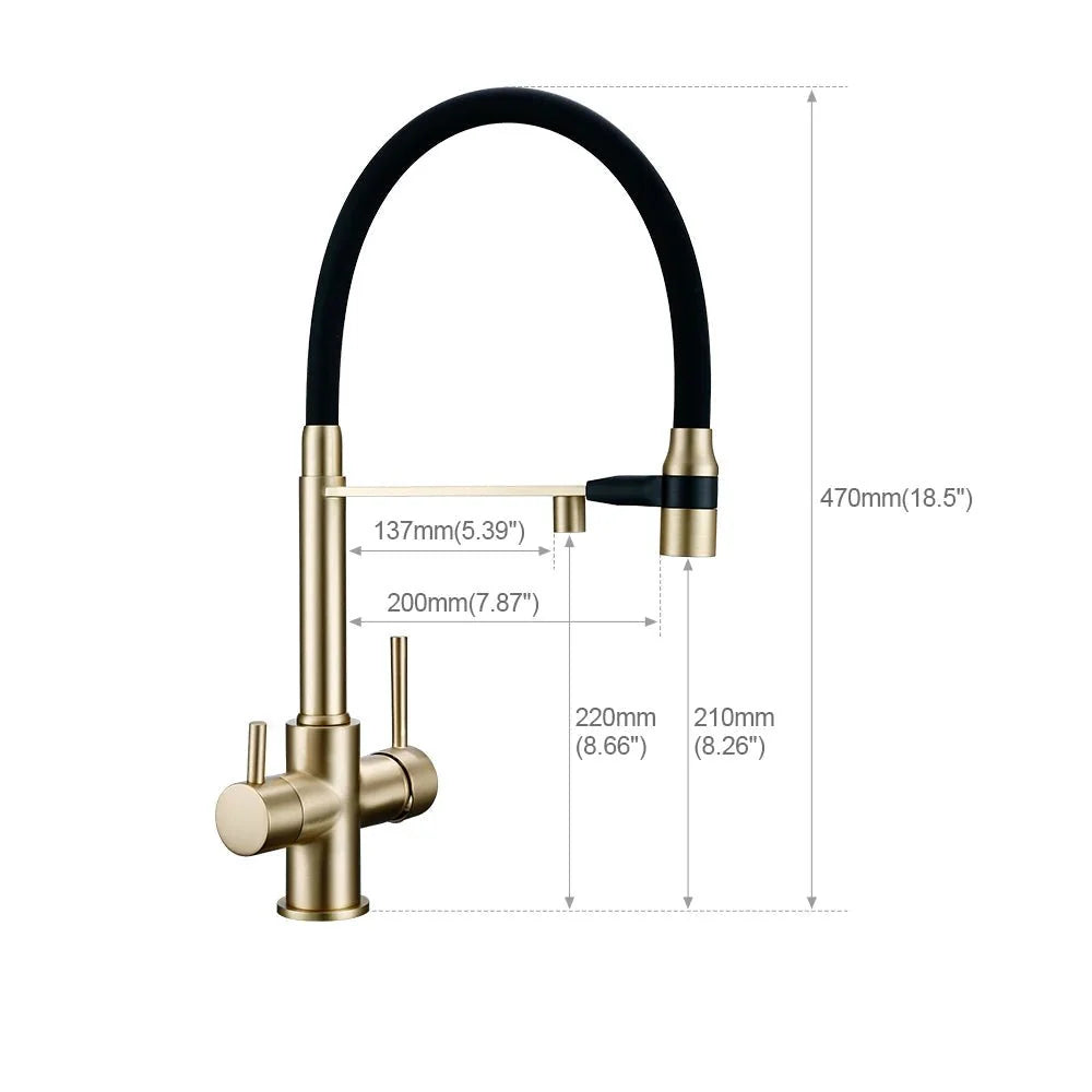 Robinet Cuisine Légèrement Flexible - C