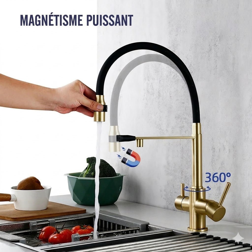 Robinet Cuisine Légèrement Flexible - D
