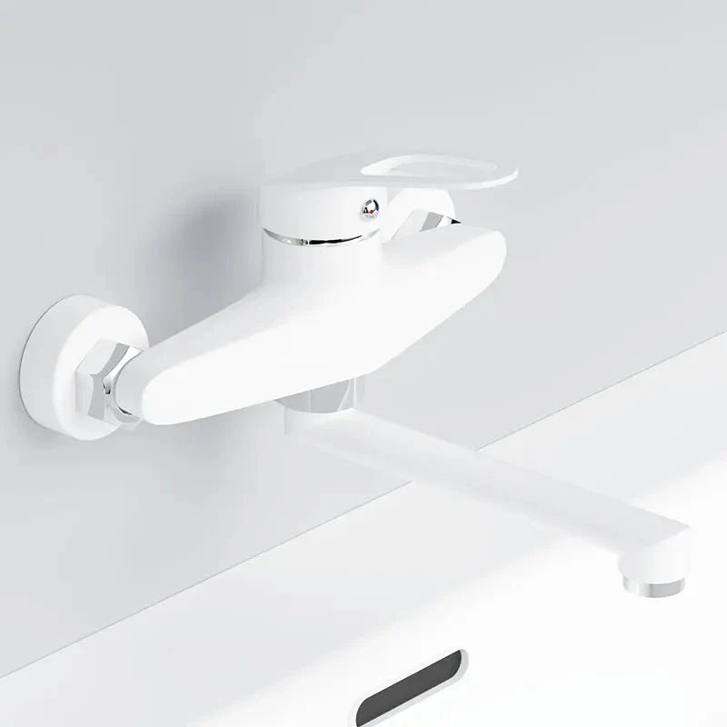 Robinet Cuisine Mural - Blanc