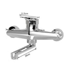 Robinet Cuisine Mural - Chrome