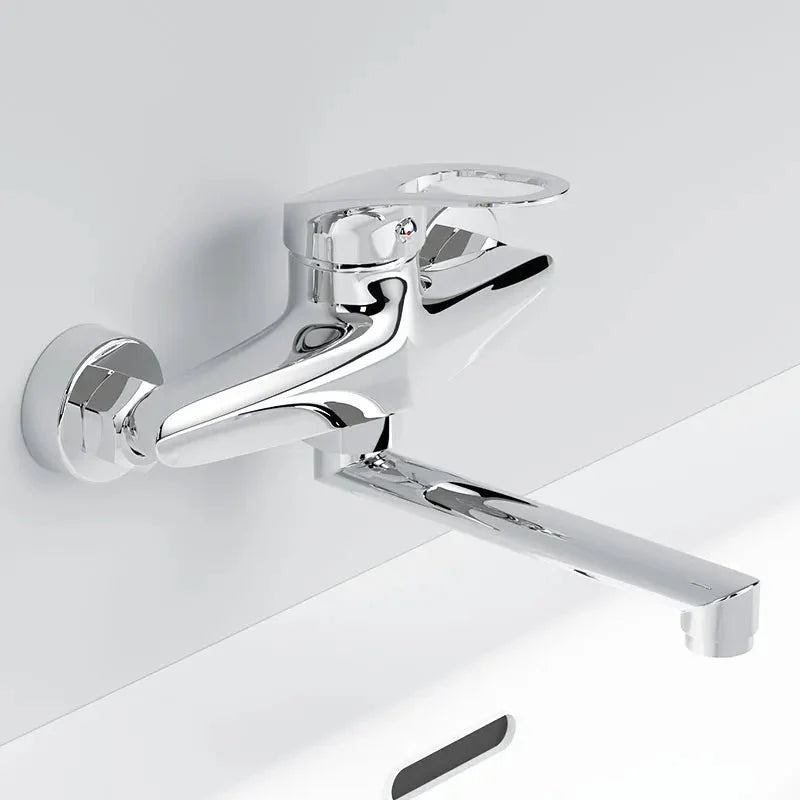 Robinet Cuisine Mural - Chrome