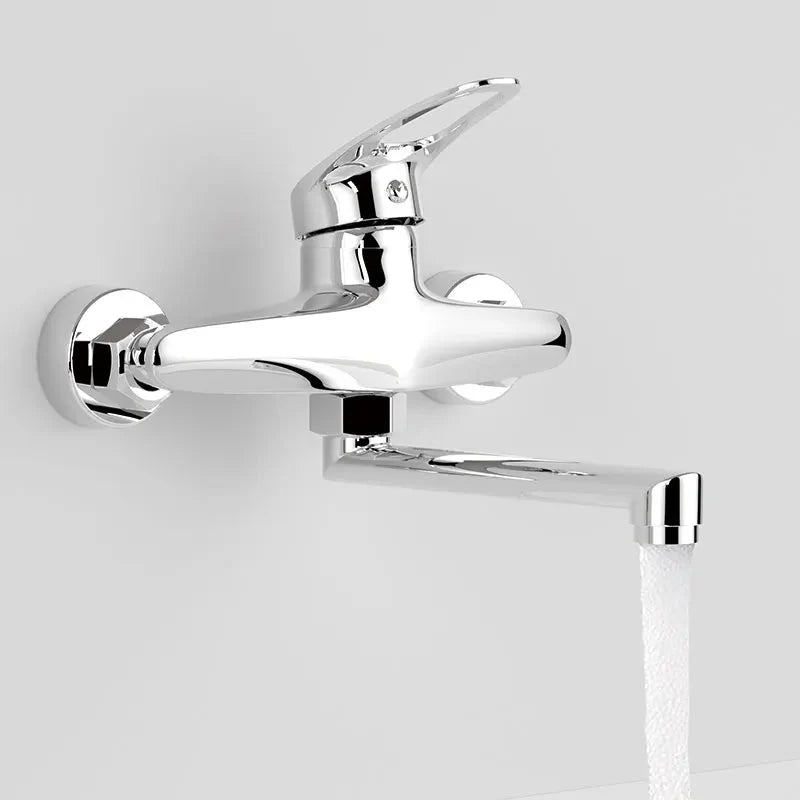Robinet Cuisine Mural - Chrome