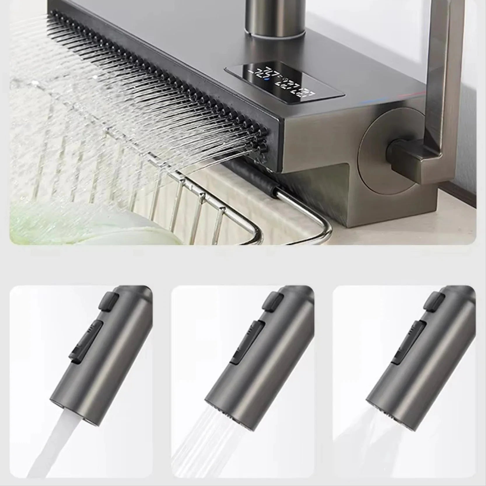 Robinet de Cuisine avec Affichage Digital de la Température - C