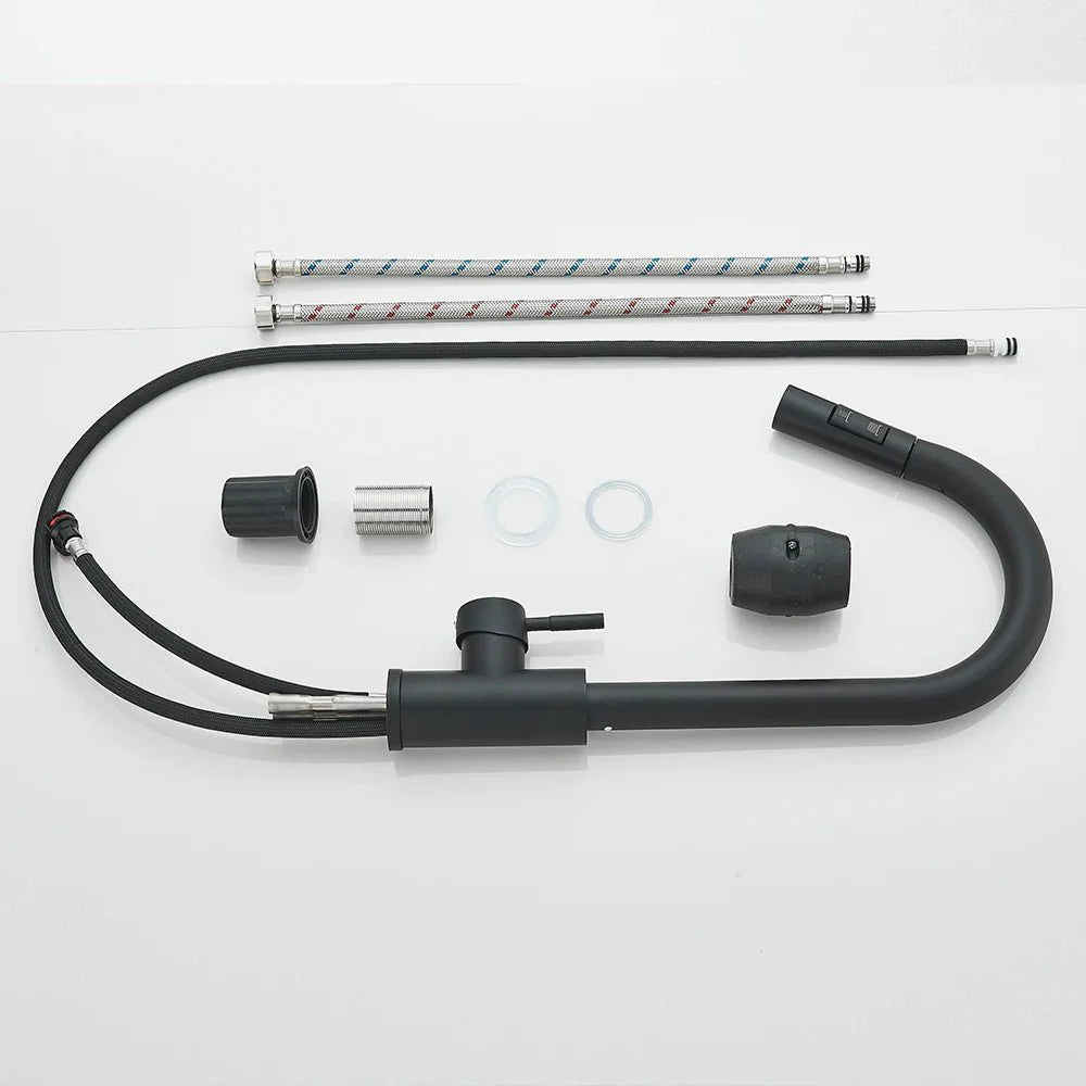Robinet de Cuisine avec Petite Douchette Extractible - F