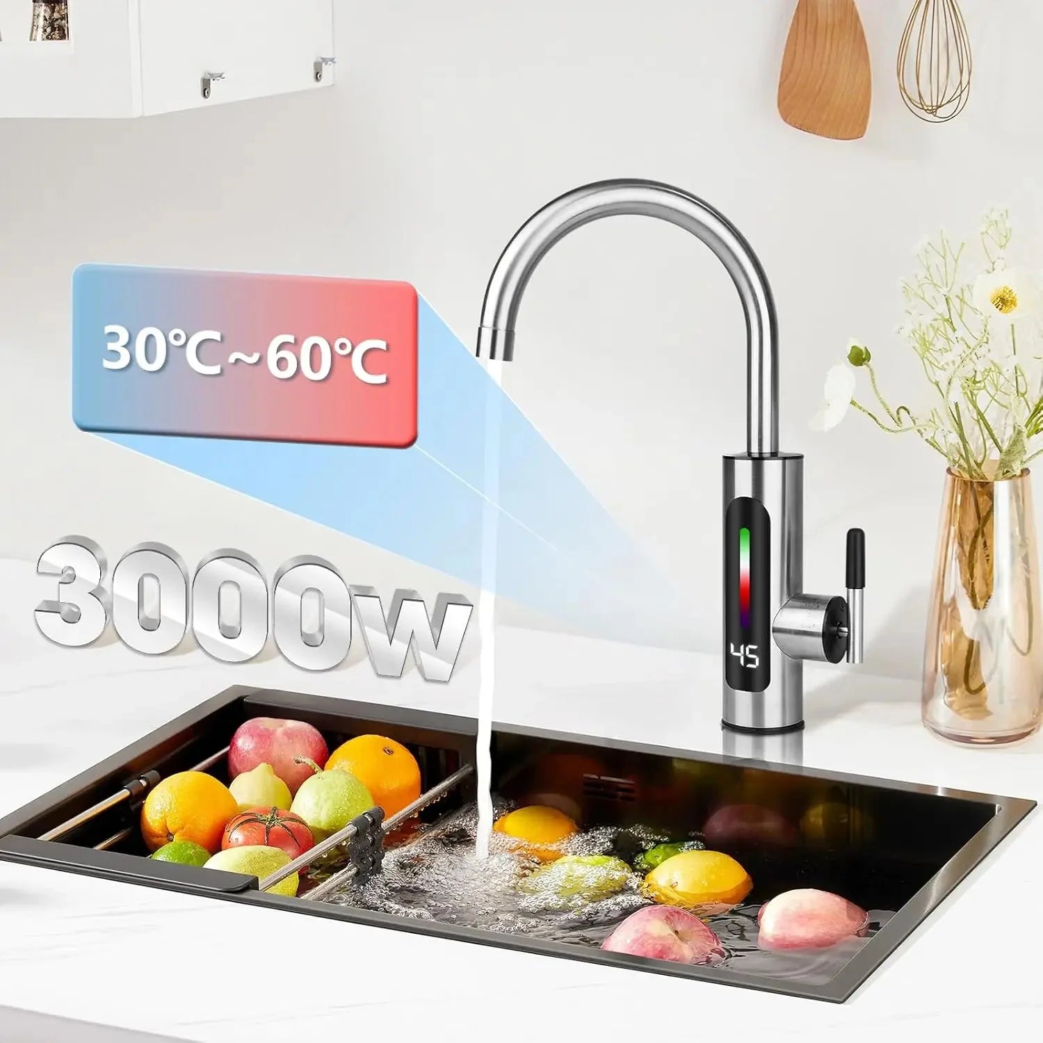 Robinet qui Chauffe l'Eau Col de Cygne -