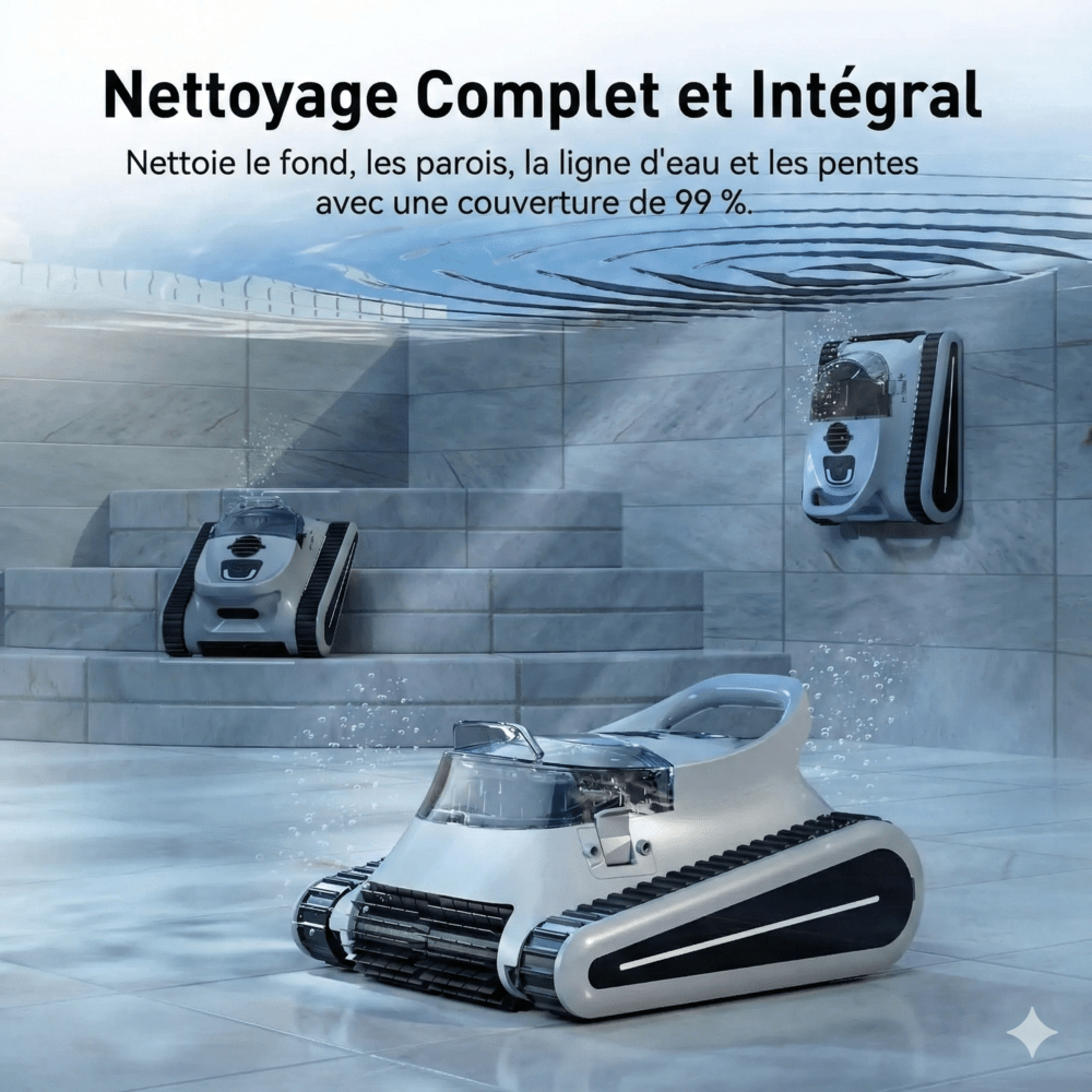 Robot Aspirateur Piscine Intelligent Sans Fil -