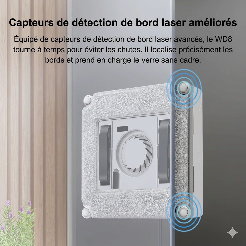 Robot Lave - Vitre Carré 3000 Pa - Blanc