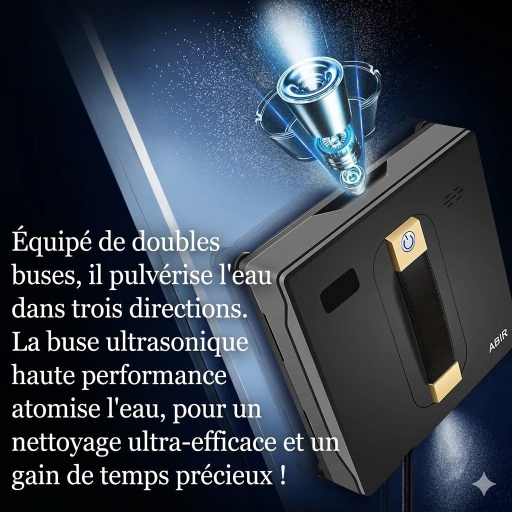 Robot Lave - Vitre Carré 3000 Pa - Blanc
