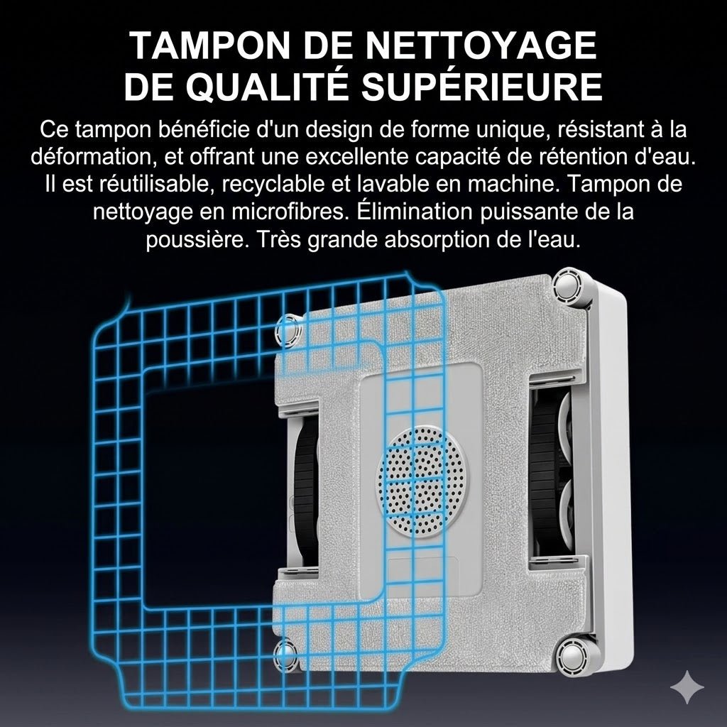 Robot Lave - Vitre Double Spray 9000 Pa -