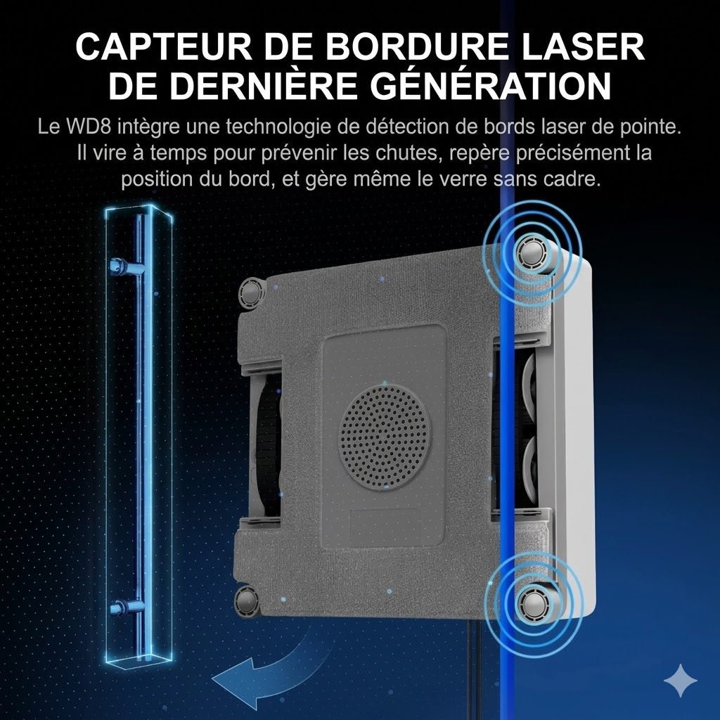 Robot Lave - Vitre Double Spray 9000 Pa -