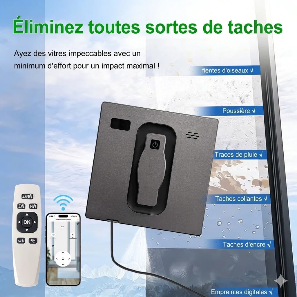 Robot Nettoyeur de Vitres Carré 2800 Pa -