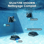 Robot Nettoyeur Piscine Fond Parois et Ligne d'Eau -