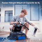 Robot Nettoyeur Piscine Fond Parois et Ligne d'Eau -