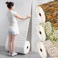 Rouleau Papier Peint 3D Adhésif - A