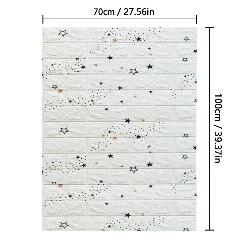 Rouleau Papier Peint 3D Adhésif - A