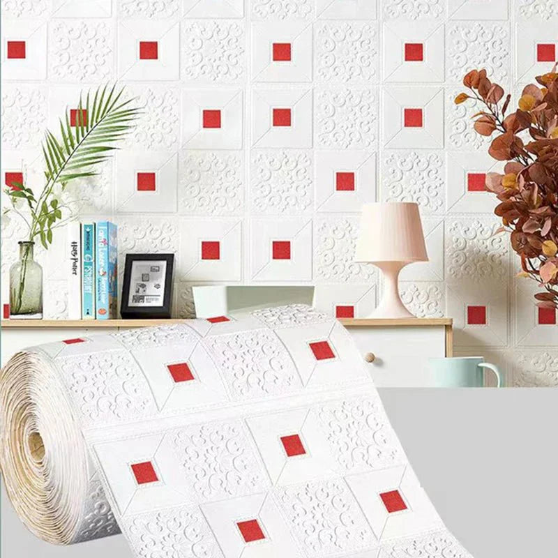 Rouleau Papier Peint 3D Adhésif - N