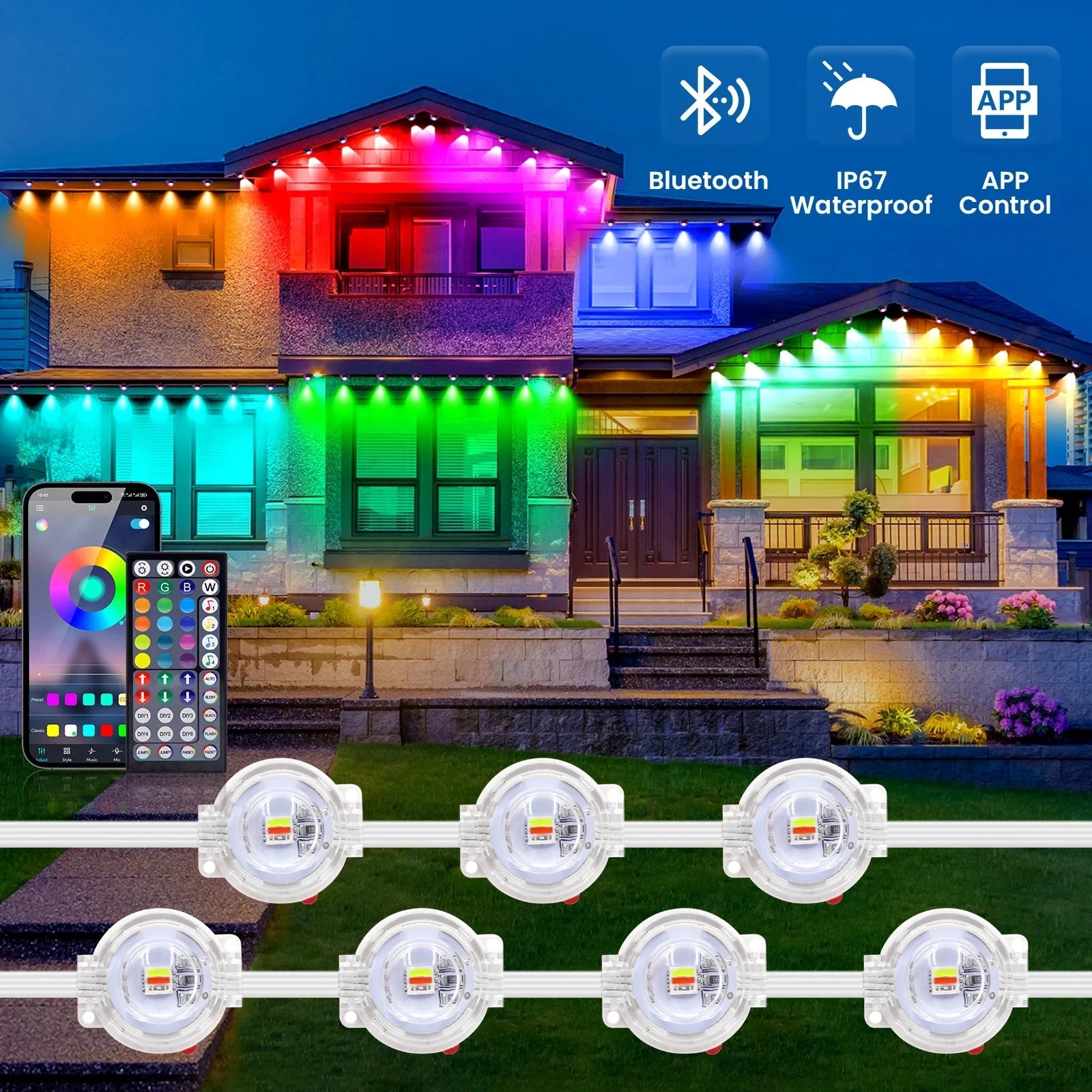 Ruban LED Extérieur Connecté Waterproof - 60M