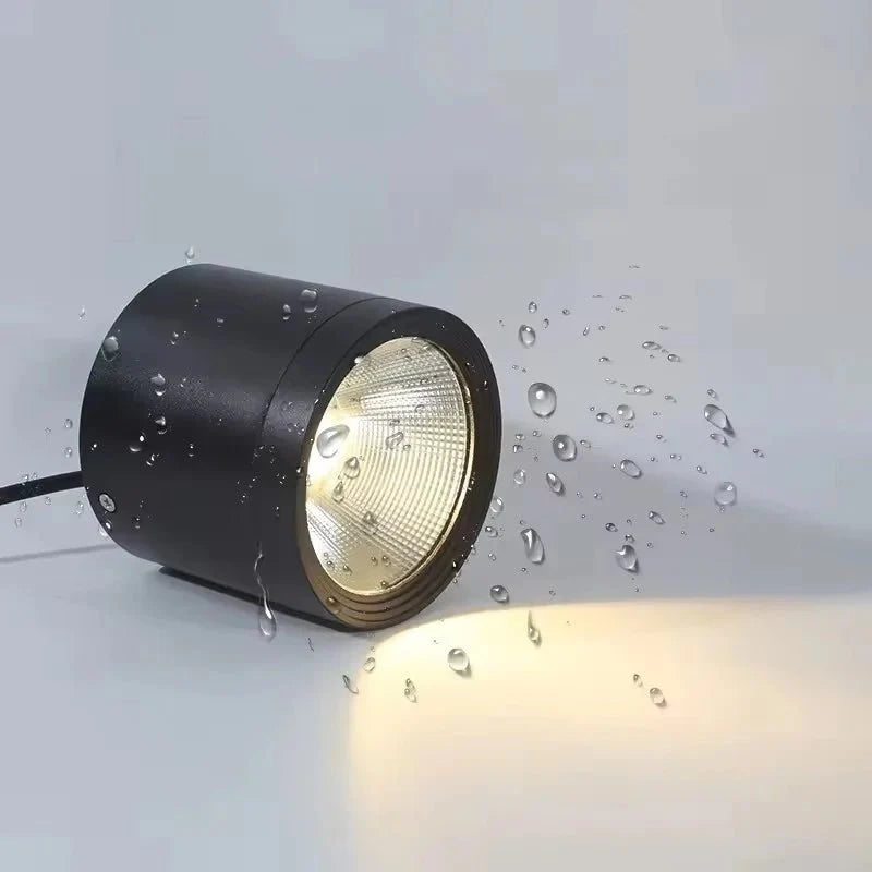 Spot Extérieur en Saillie LED Noir IP65 - Blanc froid