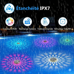 Spot LED Solaire Flotant Piscine -