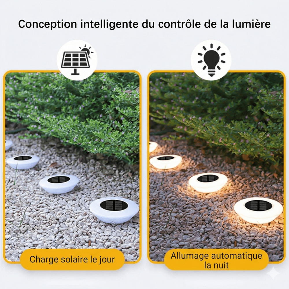 Spot LED Solaire pour Jardin - Blanc chaud