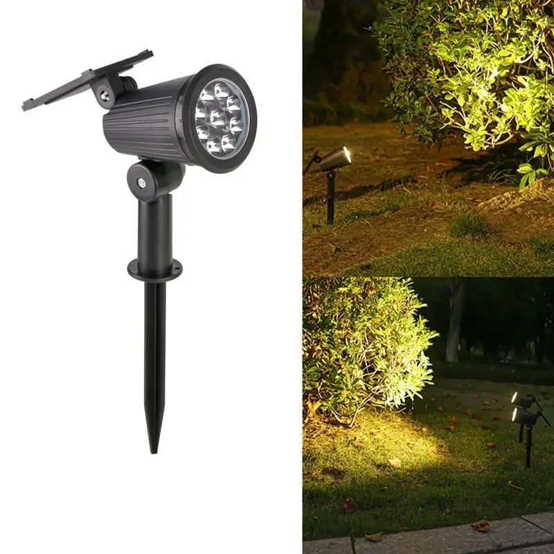 Spot Solaire Orientable à Piquer - Blanc chaud