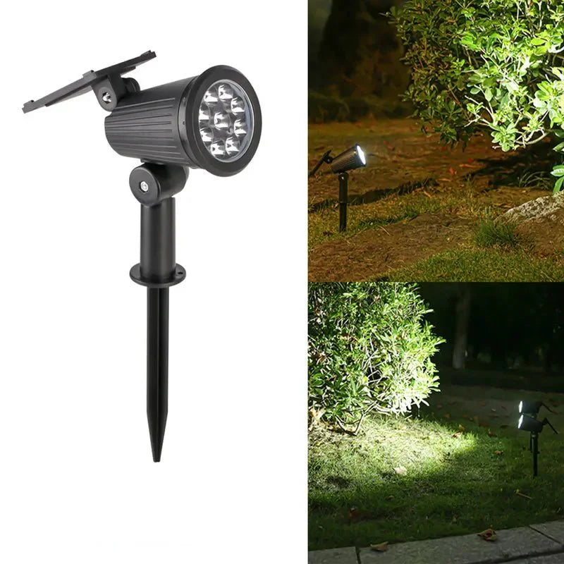 Spot Solaire Orientable à Piquer - Blanc froid